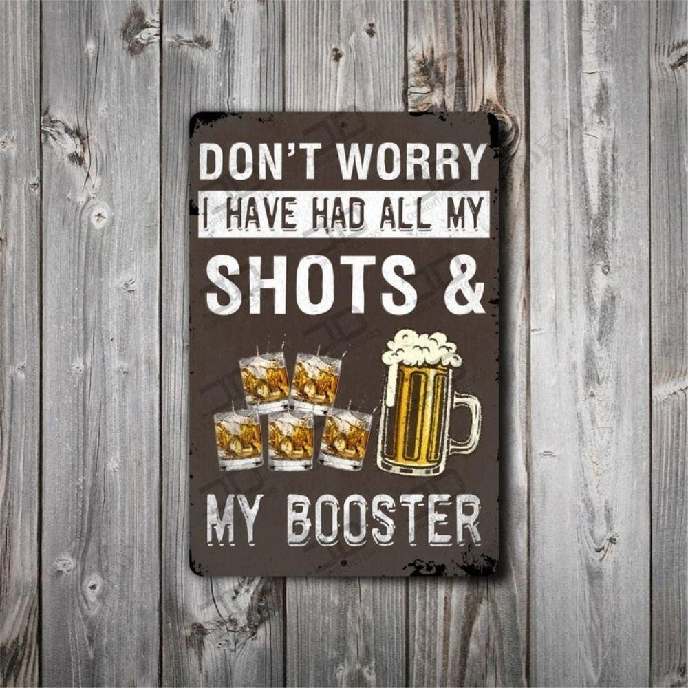 Beer poster on the wall, metal plaque 20x30cm