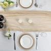 Jute Table Placemats Set Rustic Lace-Trimmed Round Scallop Edge Hot Pads