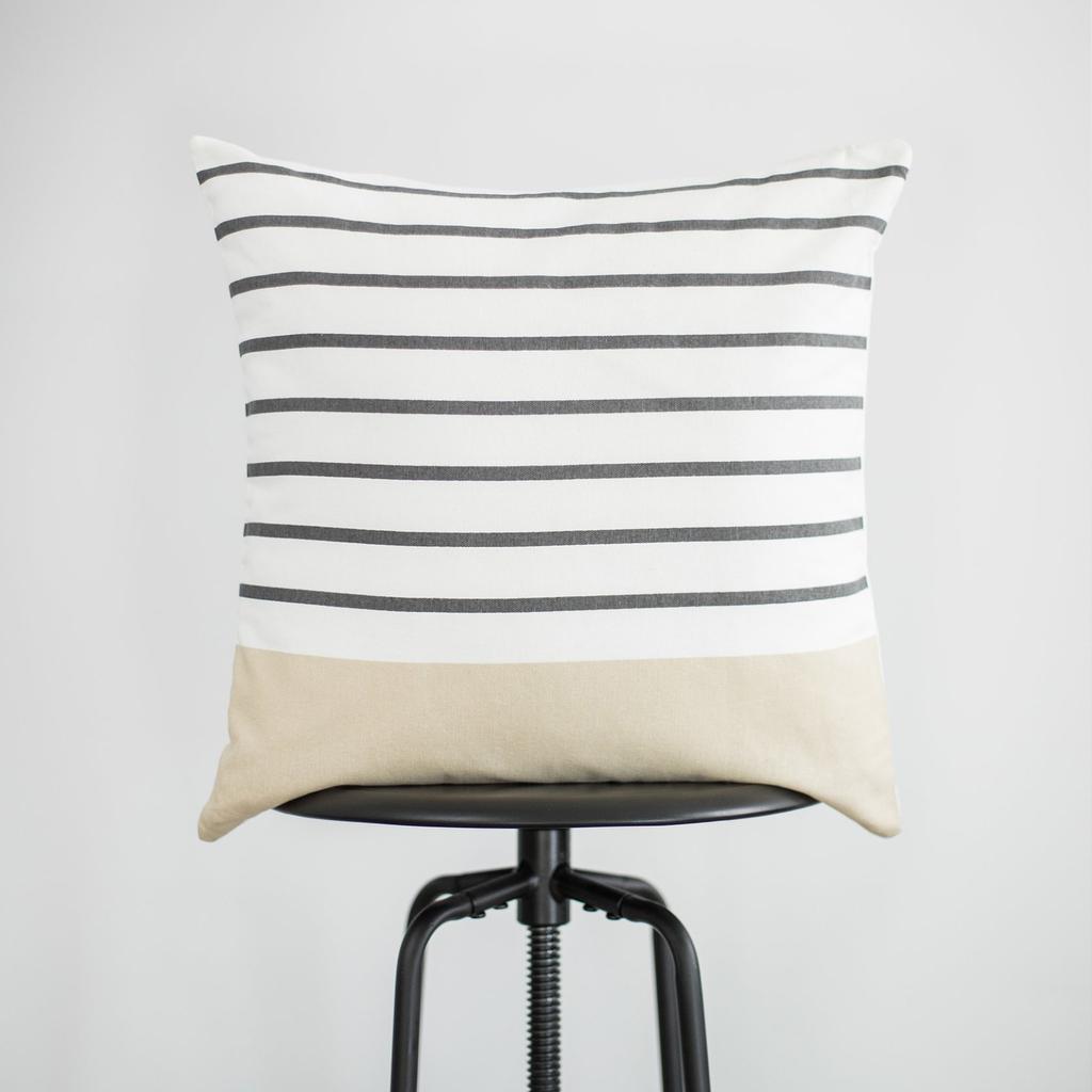 Kissenbezug im nordischen Stil, geometrische Linien, Sofarückenkissenbezug für Wohnzimmer, Kissen aus Baumwolle und Leinen, Autokissen