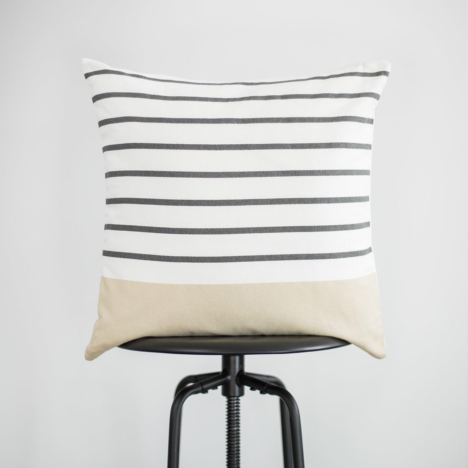 

Nordic Style Pillow Cover, Geometric Lines, Living Room Sofa Back Cushion Cover, Cushion Cotton and Linen Car Pillow 45*45cm