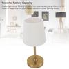 Cordless LED Table Lamp Touch Control Stepless Dimmable E12 Rechargeable Bedside Table Lamp for Nightstand Living Room