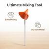 Easy-Clean Plastic Drill Mixer for Paint Mortar Triangle Blade Rust-Proof Floor Paint Mixer Tool Universal Mortar Mixing Attachment for Epoxy Plaster