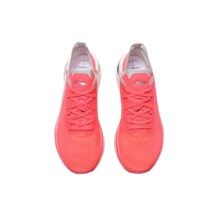Li Ning Absolute Shadow Competition Day Breathable Low-Top Running Shoes Women sneaker Fluorescent-Pink ARRS002-3