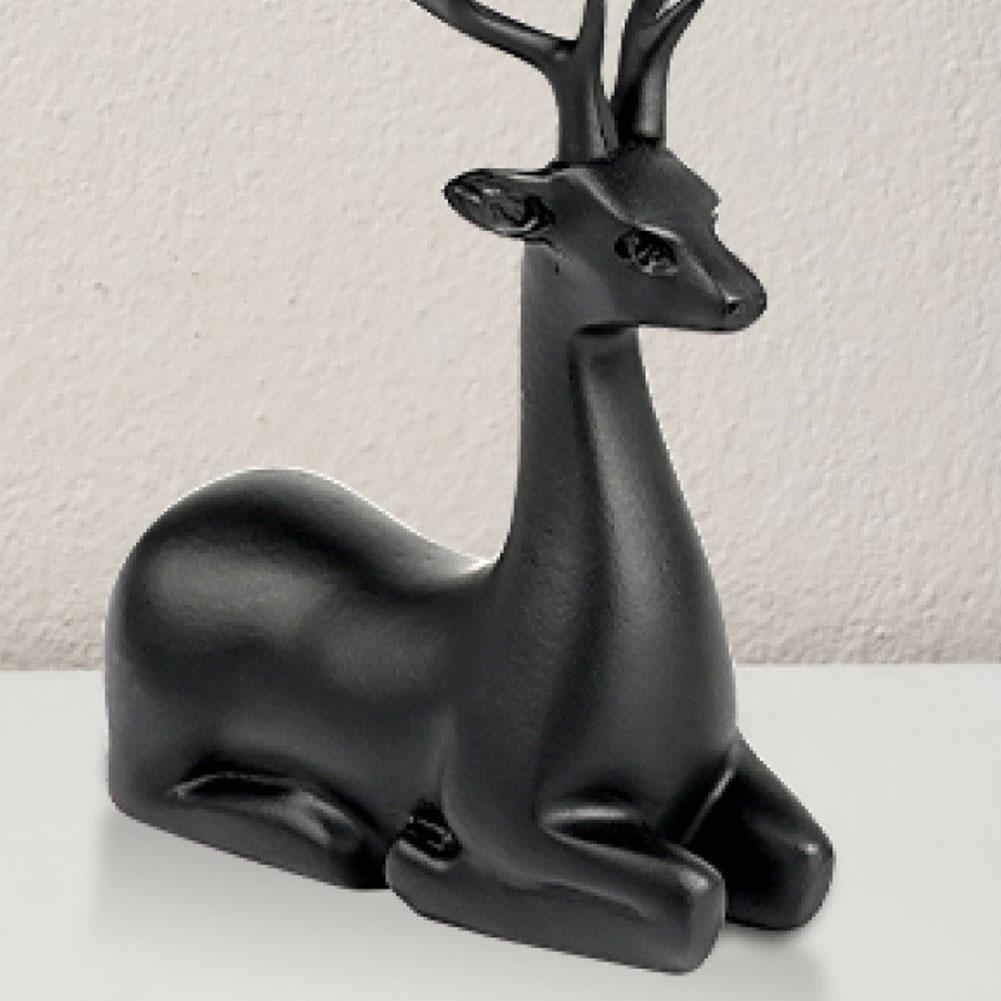 2 Pcs, Room Decor Mother Deer Cute Kids Room Decor Sculptures Kawaii Sculptures Christmas Home Decoration Fawn Figurines