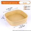 Disposable Kraft Paper Square Food Box