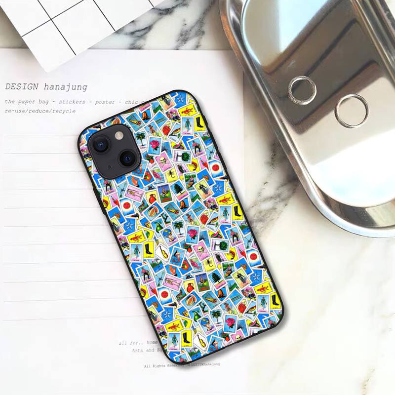 

Смешной мексиканский лотерейный чехол для телефона бинго для iPhone 11 12 Mini 13 14 15 Pro XS Max X Plus SE XR iPhone15plus