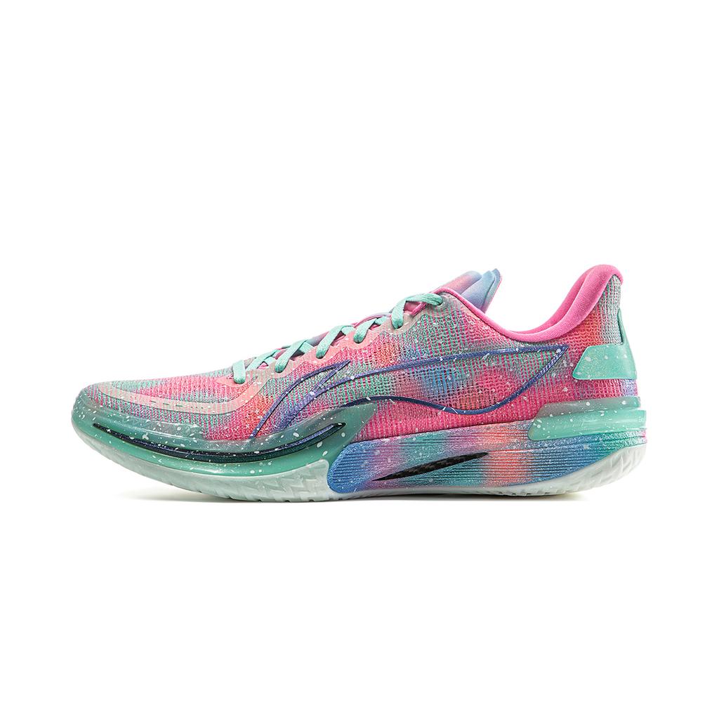 New LINING Gamma Basketball Shoes Men Low Top Neon Pink ABAU039-15