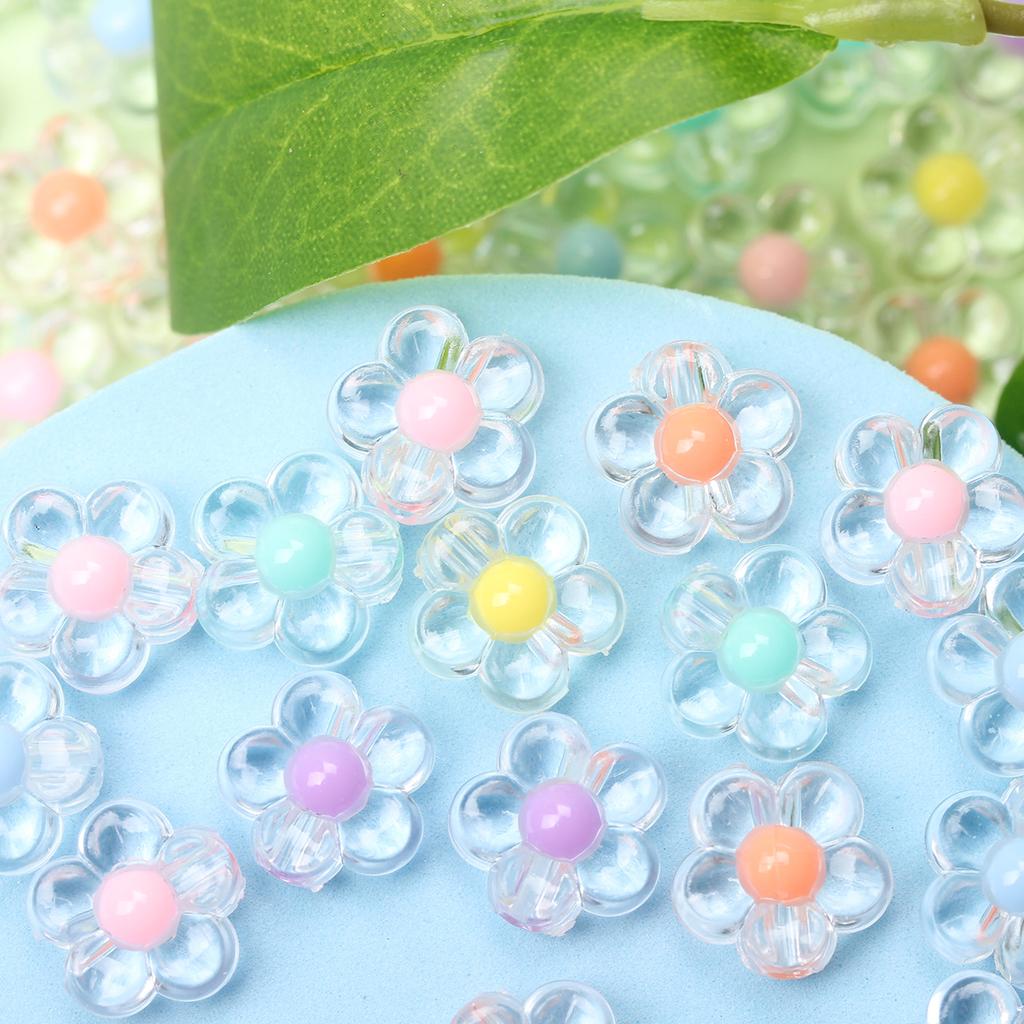 Fashion DIY Necklace Jewelry Making Bracelet Jar Heart Plum Beads About200pcs Clear/Matte Handmade Material  Beads