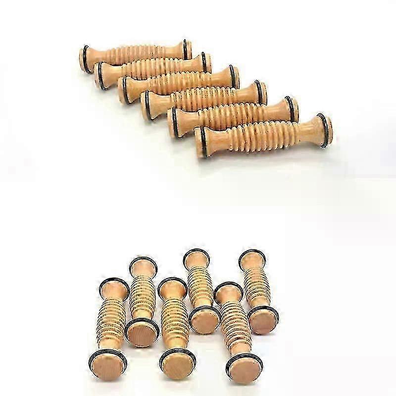Fußmassagerolle aus Holz zur Linderung von Plantarfasziitis, Tiefengewebemassage-Tool, Stressabbau, Fußmassagerolle, Stressabbau