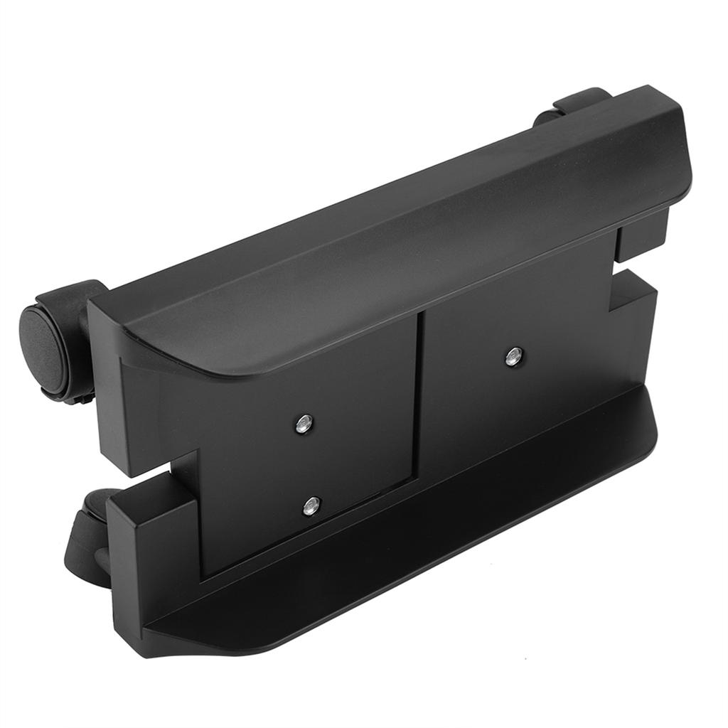 Removable Computer Case Stand Holder Bracket Desktop Mainframe Storage Rack with Brake(Black)