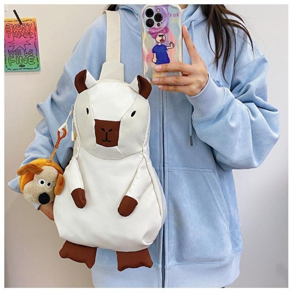

Large Capacity Crossbody Bag Capybara Chest Bag 2024 Travel Bag Gift