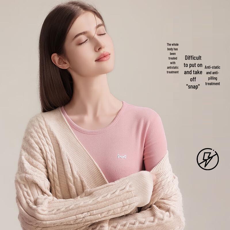 Miiow Women's Silk & Cashmere Thermal Underwear Set