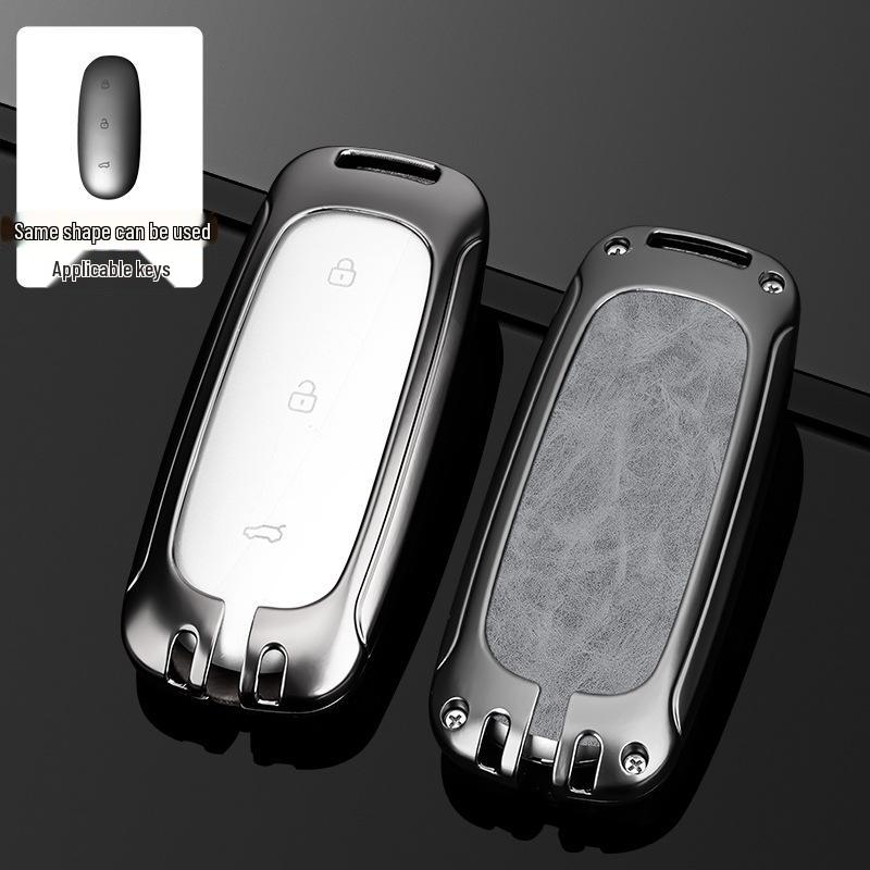 L9/L8/L7MAX Schlüsselhülle: Premium Metallschale, Ein-Schnallen-Schutz für Herren-Autoschlüssel