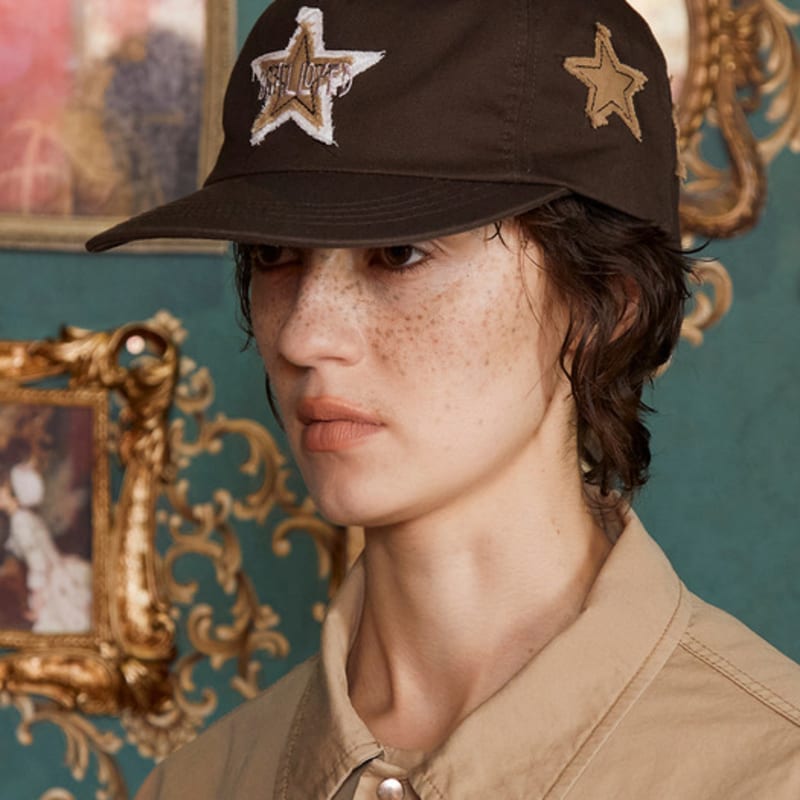 UNALLOYED LOGO STAR CAP / BROWN