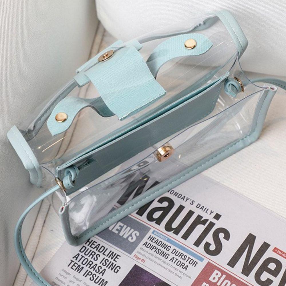 Mini Clutches Transparent Jelly Bag Women Handbag Small Square Bag Crossbody Bag Shoulder Messenger