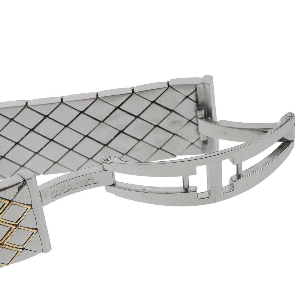 CHANEL Matelasse Watches H0475 blackDial Stainless Steel/YG Quartz Analog display Women Used