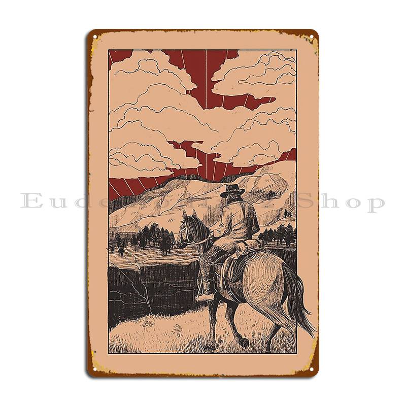 DORA Tin Sign Rdr Red Cloud Metal Plaque Poster Kitchen Vintage Rusty Club Create Tin Sign Poster 20x30cm(7.8x11.8inch)