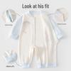 All-Season Cotton Baby Bodysuit: Spring & Autumn Style Newborn Romper