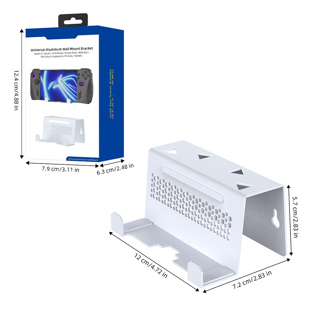 Konsolen-Dock-Halter Platzsparend TV-Dock-Zubehör Stabischer Host-Wandständer für PS5 Portal/ROG Ally X/Switch/Steam Deck
