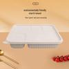 1100ml Degradable 5-Compartment Lunch Box with Lid