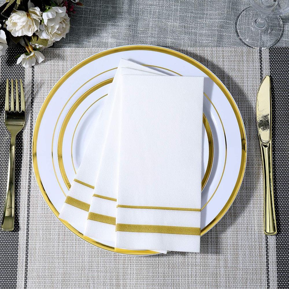 50 Piece Biodegradable Disposable Serviette Dust-free Paper Table Towel Tissue Paper Birthday