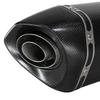 470 Round Tail Carbon Fiber Exhaust Pipe for Motorcycle/Scooter Modification, Large Hexagon, 51MM Diameter