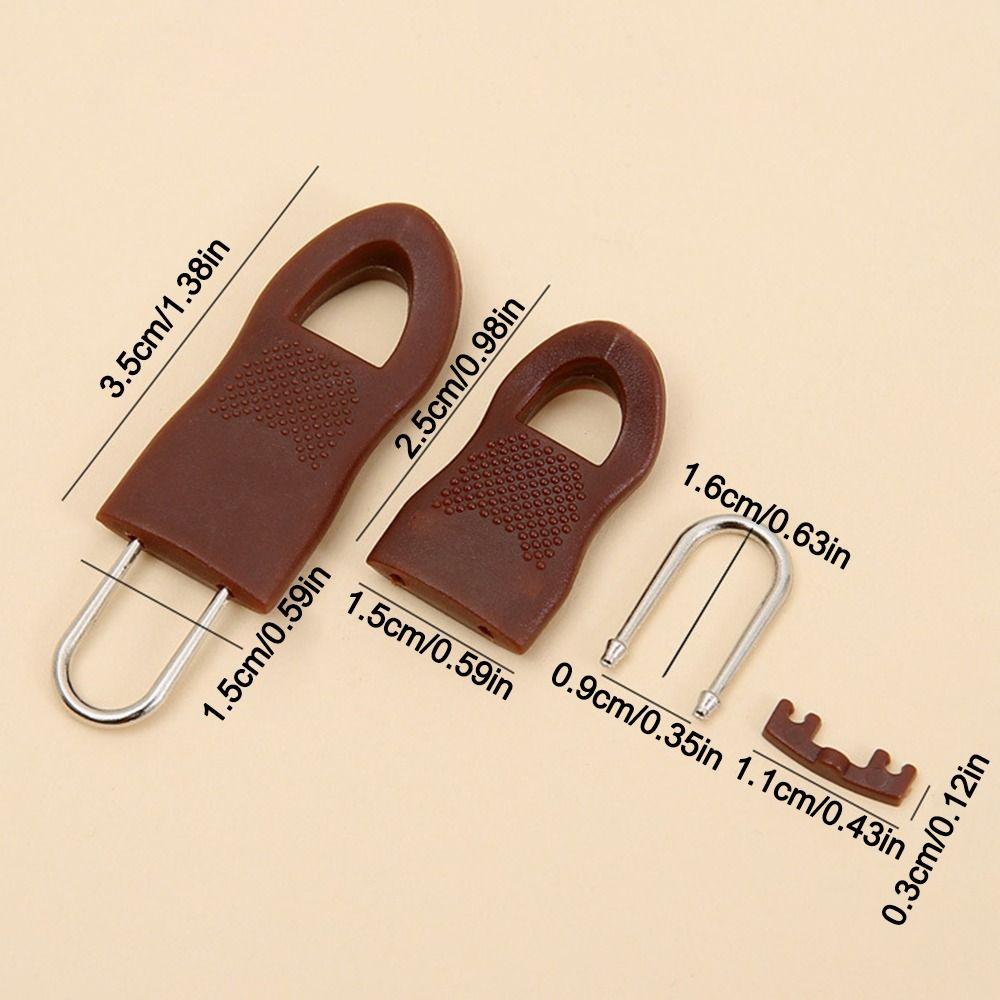5/8Pcs Removable Detachable Zipper Puller Craft Zipper Head Repair Kits  Backpack Clothes Jackets