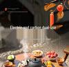 Portable Electric & Carbon Dual-Use Stove with Fire Pit Set for Outdoor Courtyard and Home Use, Foldable Design