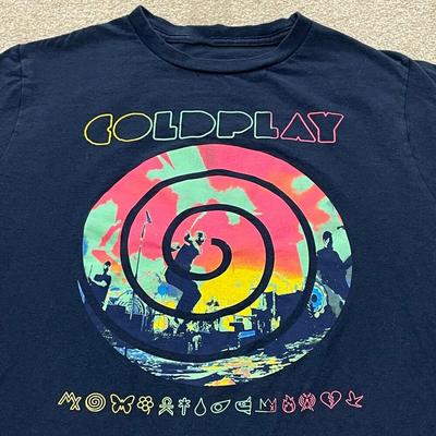 ColdPlay Band Cotton Gift For Fan T-shirt Black All Size Unisex