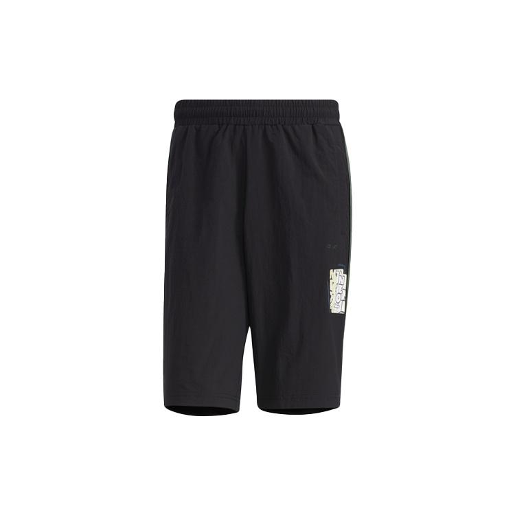 adidas neo Graffiti Pattern Printing Shorts Black Men s GP4833 S