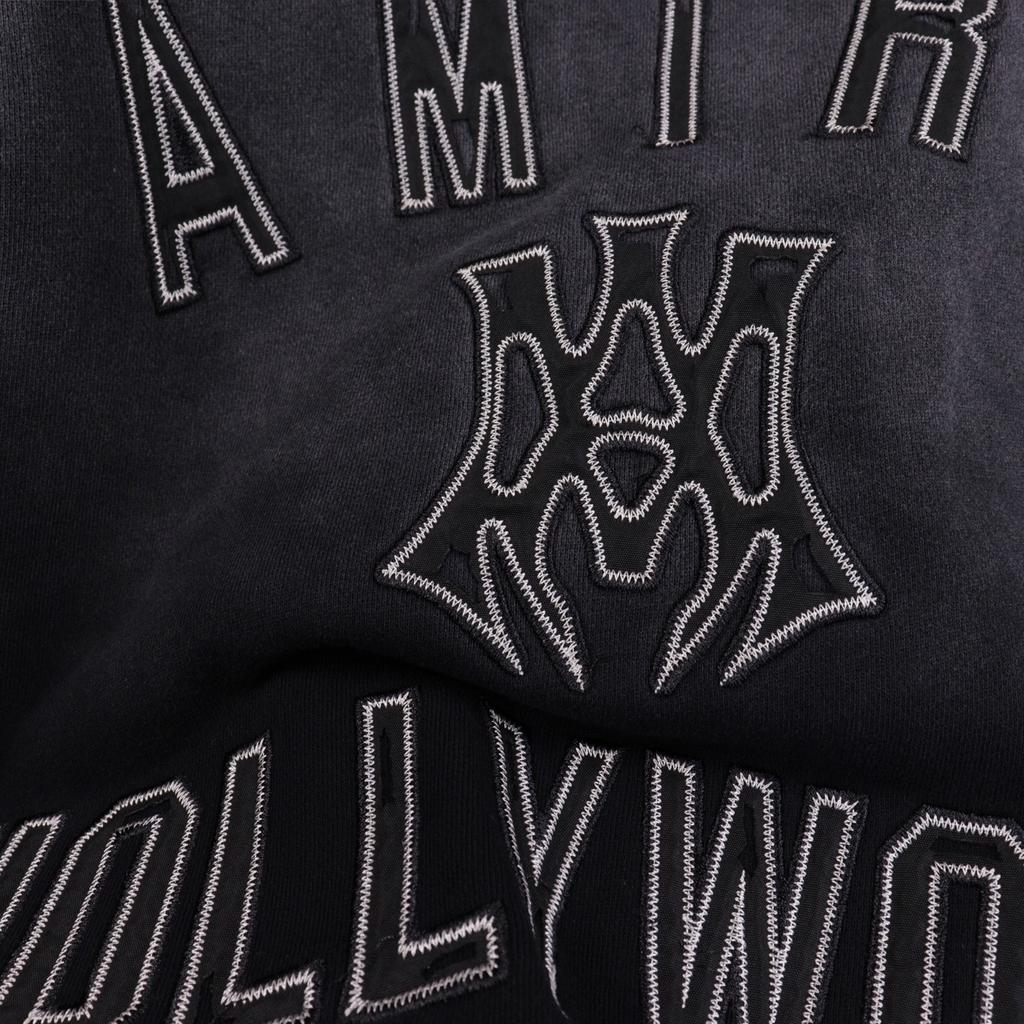 Amiri 2025 Spring and Autumn New Washed Outdated Loose Large Hoodie Set Couple Hoodie Set