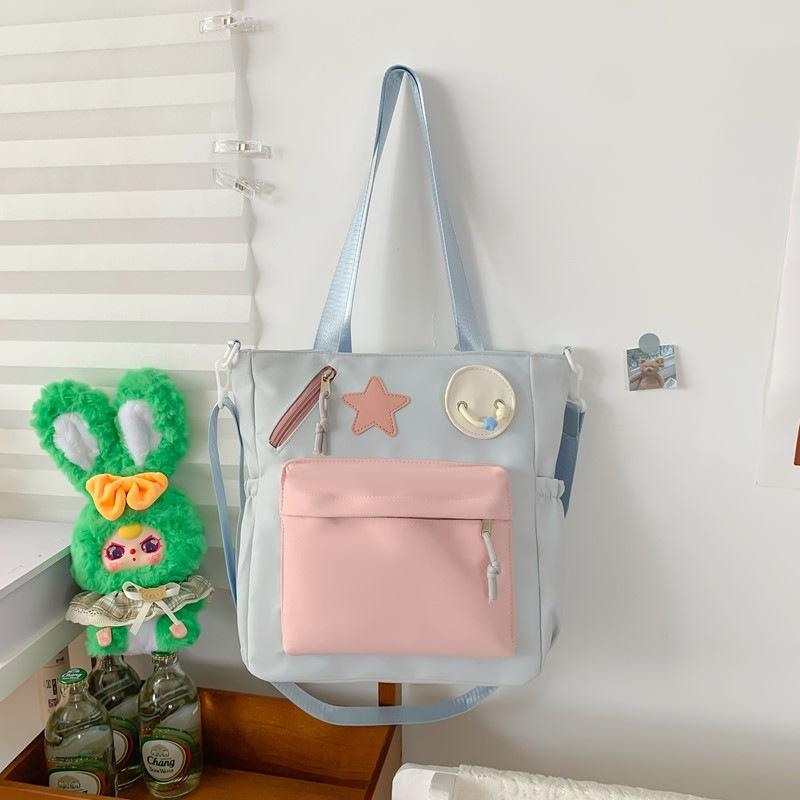 Japanese Ins Style Retro Portable Backpack College Student Junior High School Student Backpack Commuting Make-up Class Crossbody Backpack Female