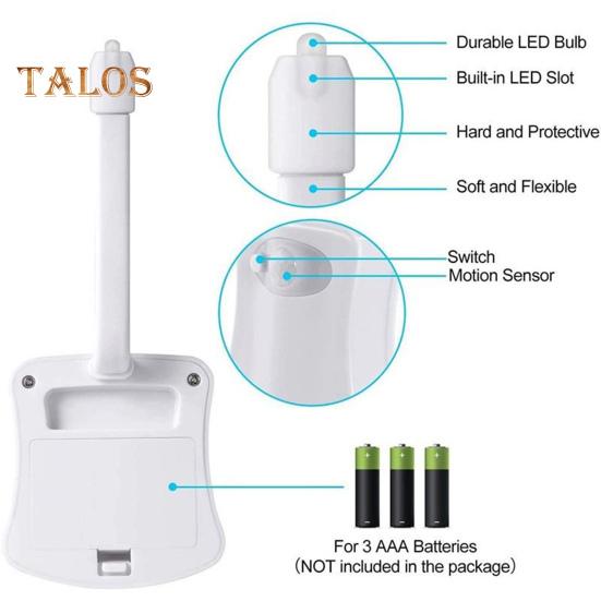 Motion Activated Toilet Night Light LED Lamp Simple Installation Color-Changing Bathroom Toilet Bowl Night Light with Motion Sensor