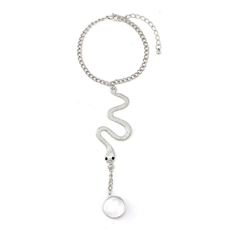 

Новая модная цепочка на спину в виде змеи из сплава, простая личность, нерегулярное кольцо, интегрированная цепочка, женская серебряный