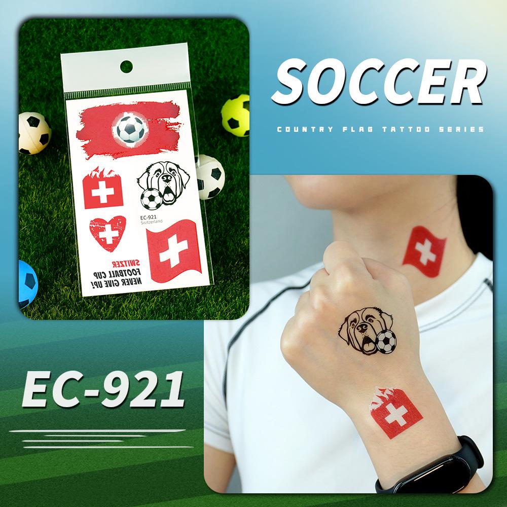 Ruikalong USA Canada Mexico Flag Waterproof World Cup Tattoo Stickers