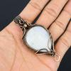 Rainbow Moonstone Pendant Gemstone Jewelry, 999 Copper Wire Wrapped Pendant, Handmade Beautiful Jewelry Pendant