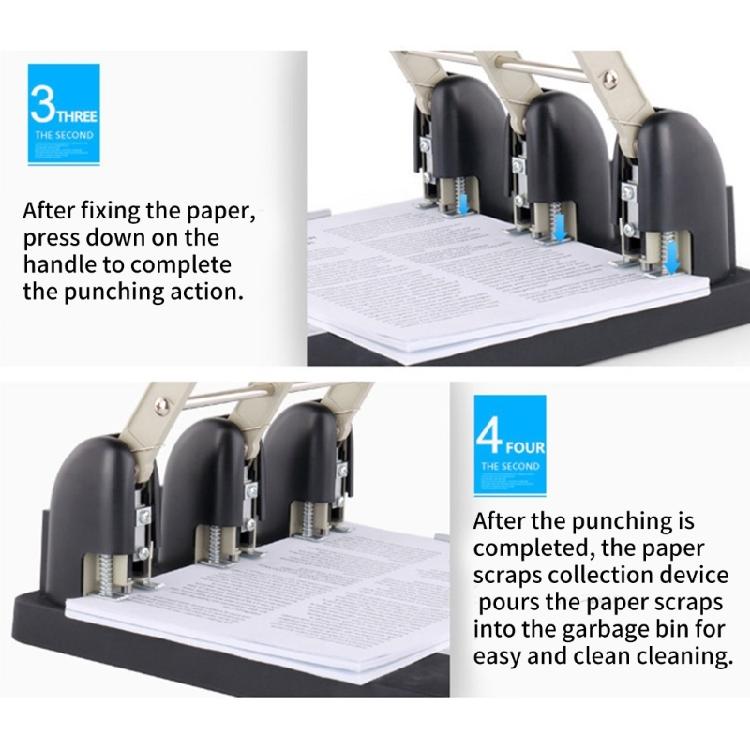 Professional Office Hole Puncher 2 Hole Puncher 150 Sheet Capacity Heavy Duty 2 Hole Puncher For Paper PVC Cardstock