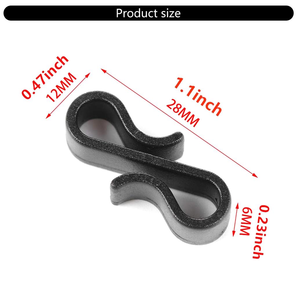 10/50Pcs Outdoor Gutter Hooks Plastic Reusable S Hooks Outdoor Light Clips Wedding Christmas Tree Home Decoration Hooks