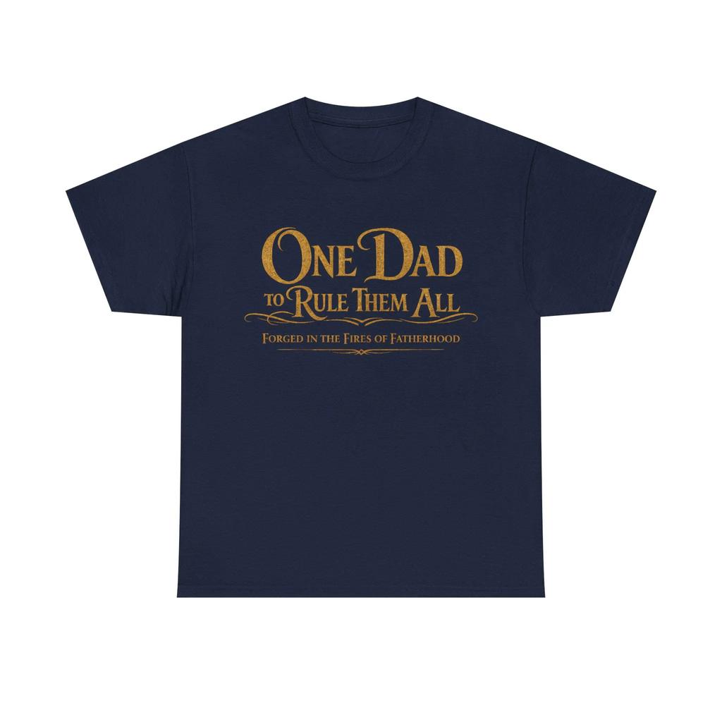 A Dad Rules The World Tshirt Fantasy Fathers Day Tshirt Summer Casual Fashion Loose And Textured Top