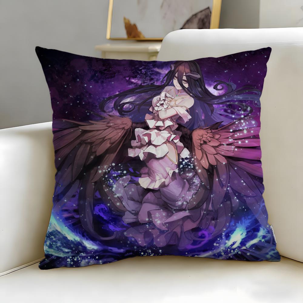 classic anime OVERLORD Cushion Cover Soft & Easy-Wash Pillow Case – Versatile for Couch, Bed, Travel and Office