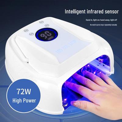 Lámpara LED Inteligente de Secado Rápido de Alta Potencia para Uñas Máquina de Fototerapia para Esmalte en Gel