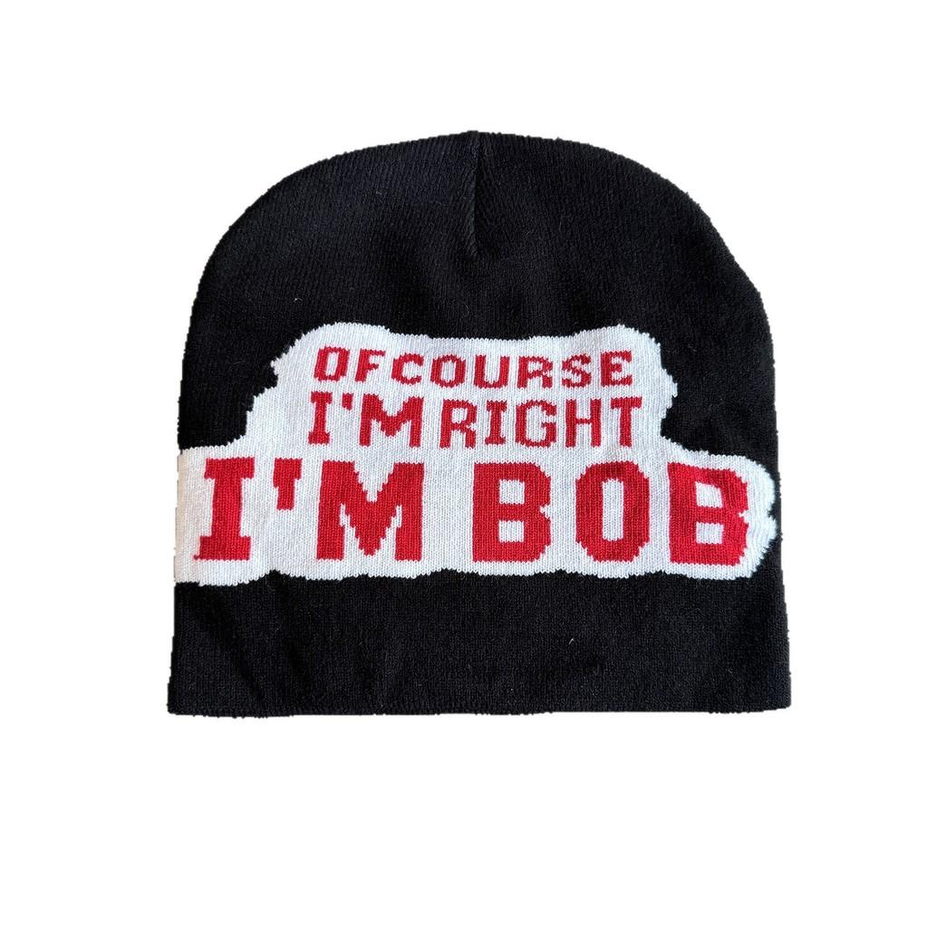 Trendy Solid Color Letter Pattern Teens Warm Casual Knitted Hat Seasons Cold