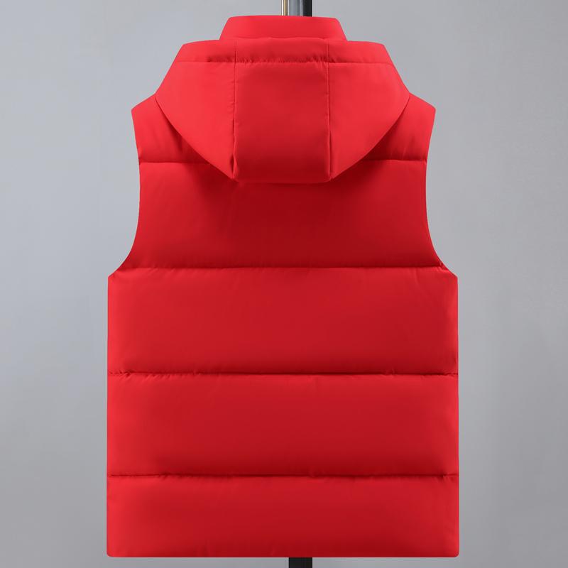 Nadměrná velikost S-8XL Zimní bezrukávová parka Pánská teplá vesta s kapucí Módní ležérní Silné svrchní oblečení Pánské bundy