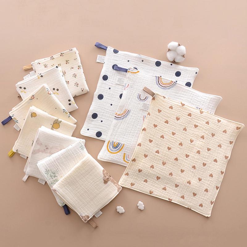 Super Soft Pure Cotton Baby Drool Bibs, Washcloths, and Newborn Gauze Towels