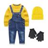 [Moerstar] Costume Set of 5, Children's Overalls, Sweatshirt, Goggles, Knit Cap, Gloves, Cosplay, Costume, Long Sleeve, Halloween, Party, Event,