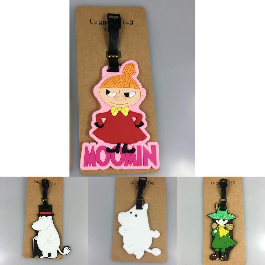 Moomin Anime Nilpferd Vogelscheuche PVC Weicher Kofferanhänger für Reisen und Packen