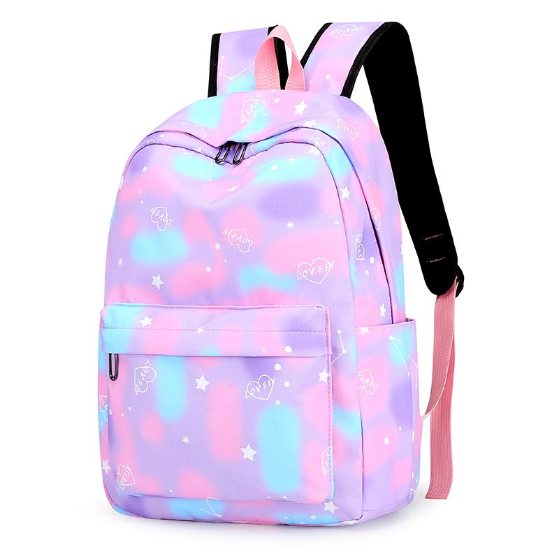 College Student Three-piece Set Student Schoolbag Casual Backpack