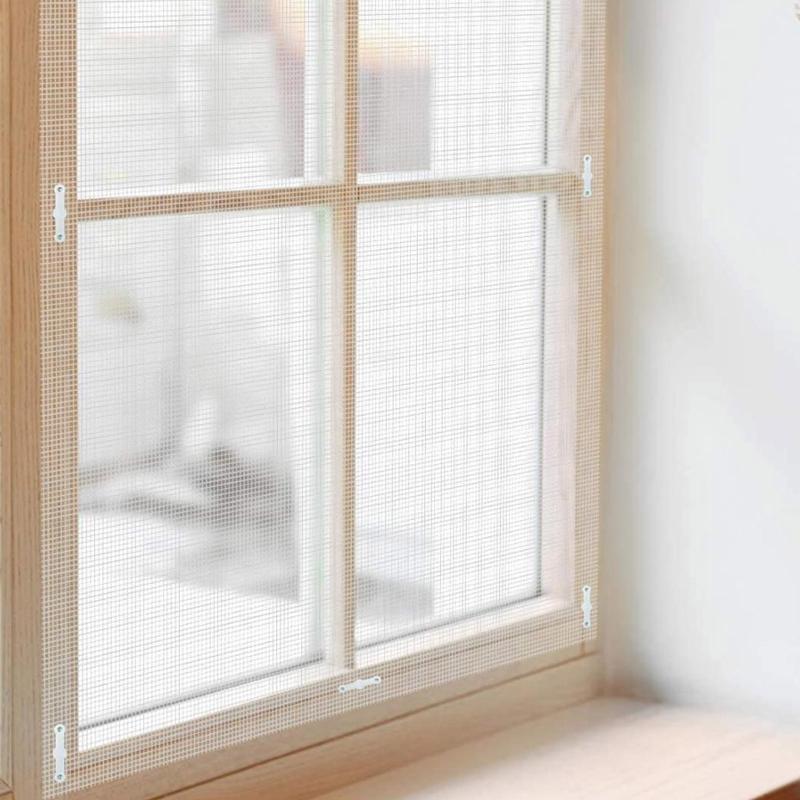 Creative Window Fly Net Fixing Clip Self Adhesive Punch Free Fly Screen Installer Clips Plastic Curtain Clamp Durabl