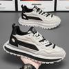2025 Men's Casual Sneakers Breathable Height-Increasing Platform Shoes New Soft-Sole Non-Slip Running Shoes Fashion Daddy Shoes