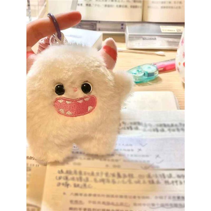 Internet Celebrity Cute Mouse Plush Backpack Pendant and Heart Keychain – Perfect Birthday Gift for Girls